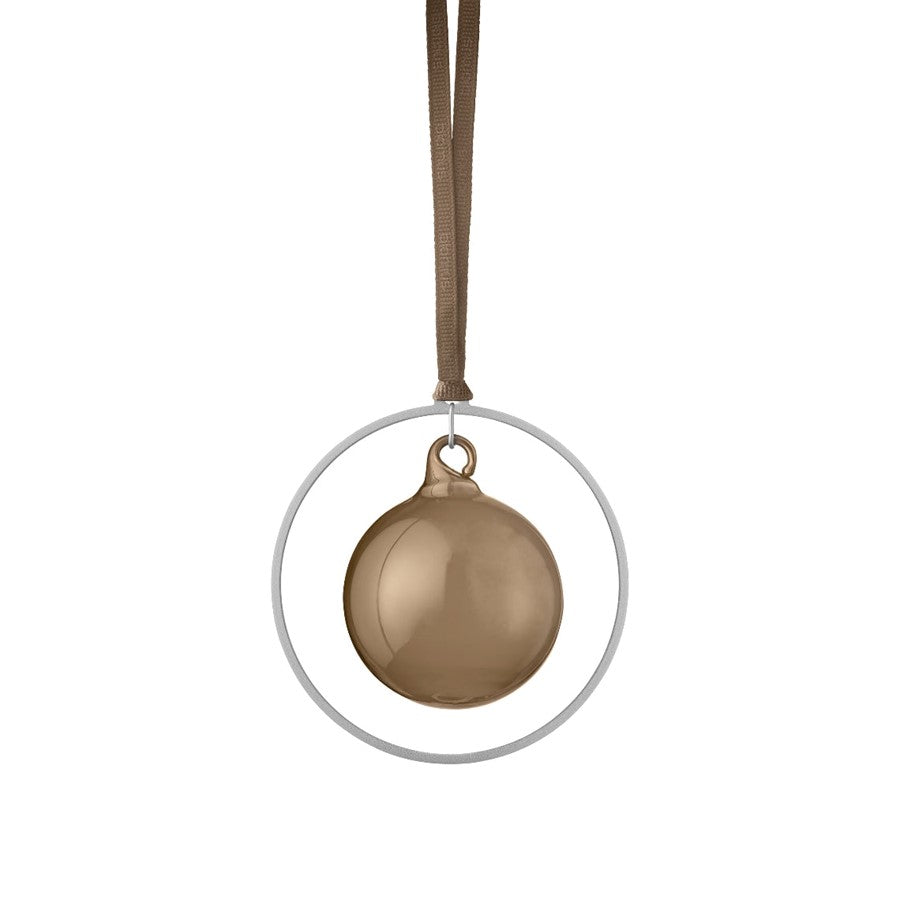 Blomus Kitai Glass Ornament/Silver Ring, Set Of 4