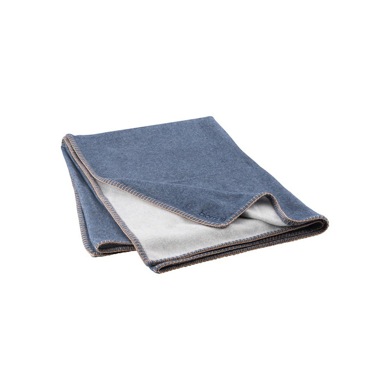 Blomus Ahwi Wool Throw, Midnight Navy