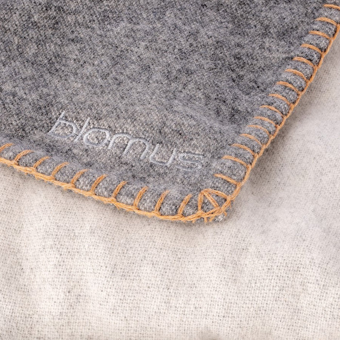 Blomus Ahwi Wool Throw, Sharkskin Grey