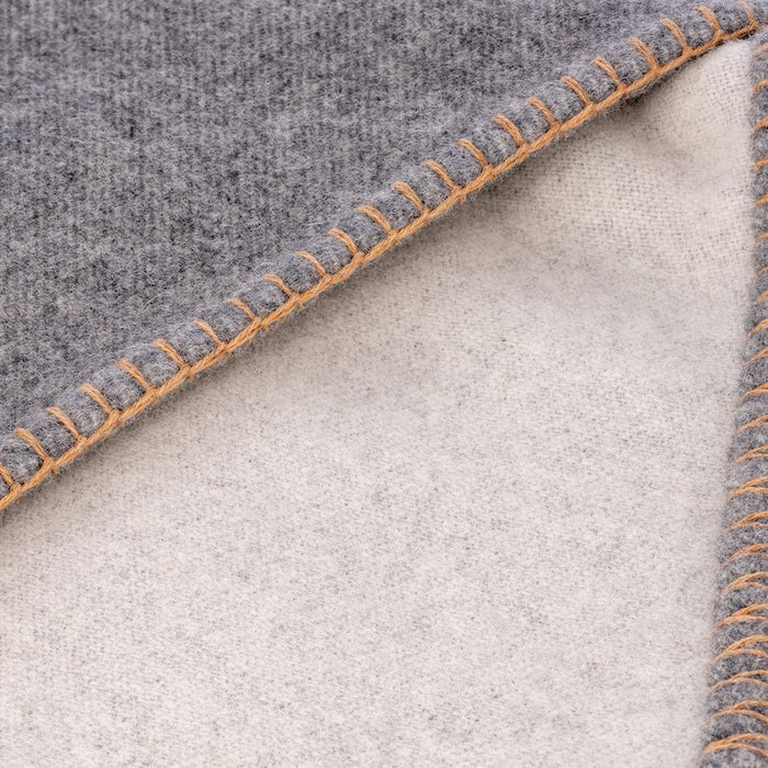 Blomus Ahwi Wool Throw, Sharkskin Grey