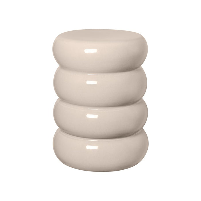 Blomus Toru Round Ceramic Side Table, Off White - 67119