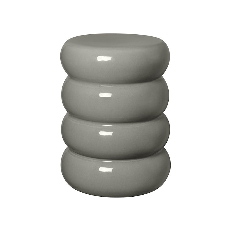 Blomus Toru Round Ceramic Side Table, Elephant Skin