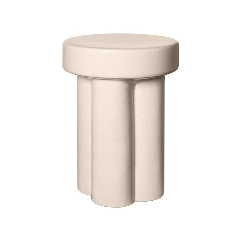 Blomus Toru Ceramic Side Table, Off White