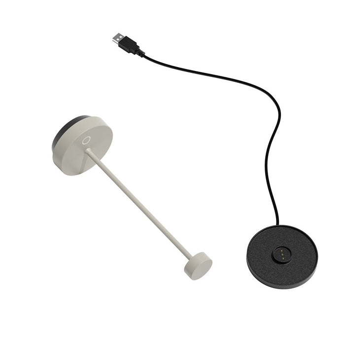 Blomus Turas Mobile Rechargeable Led Table Lamp, Silk Grey