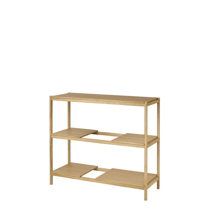 Blomus Sukoya Oak 3-Shelf Shelving Unit Natural