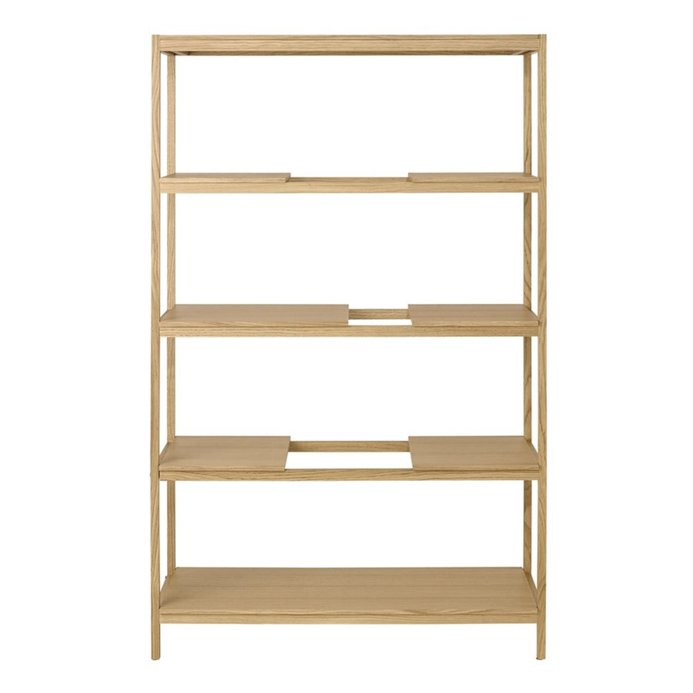 Blomus Sukoya Oak 5 Shelf Shelving Unit, Natural