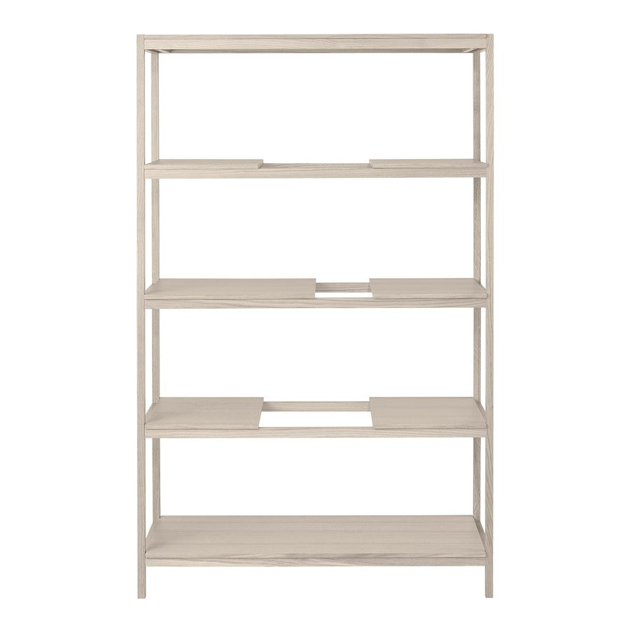 Blomus Sukoya Oak 5 Shelf Shelving Unit, White Lacquered - 67318