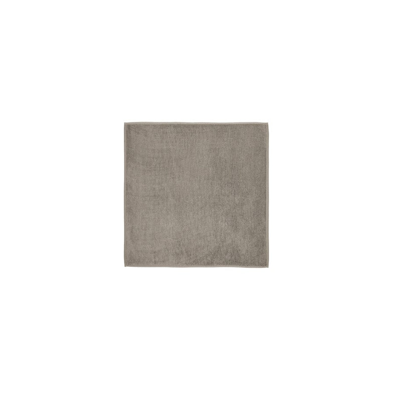 Blomus Tuyo Organic Cotton Bathmat/Square, Satellite (Taupe/Med Grey)