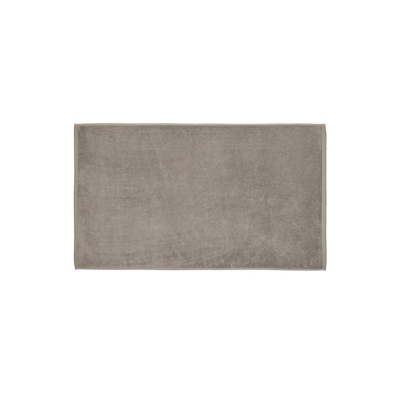 Blomus Tuyo Organic Cotton Bathmat/Rectangle, Satellite (Taupe/Med Grey)