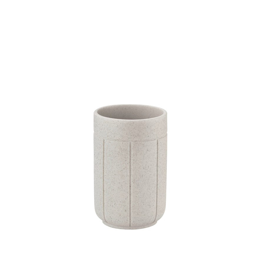 Blomus Kua Bathroom Tumbler, Moonbeam/Beige