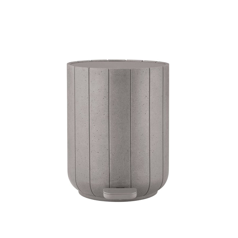 Blomus Kua Pedal Bin Wastepaper Basket, Micro Chip/Grey
