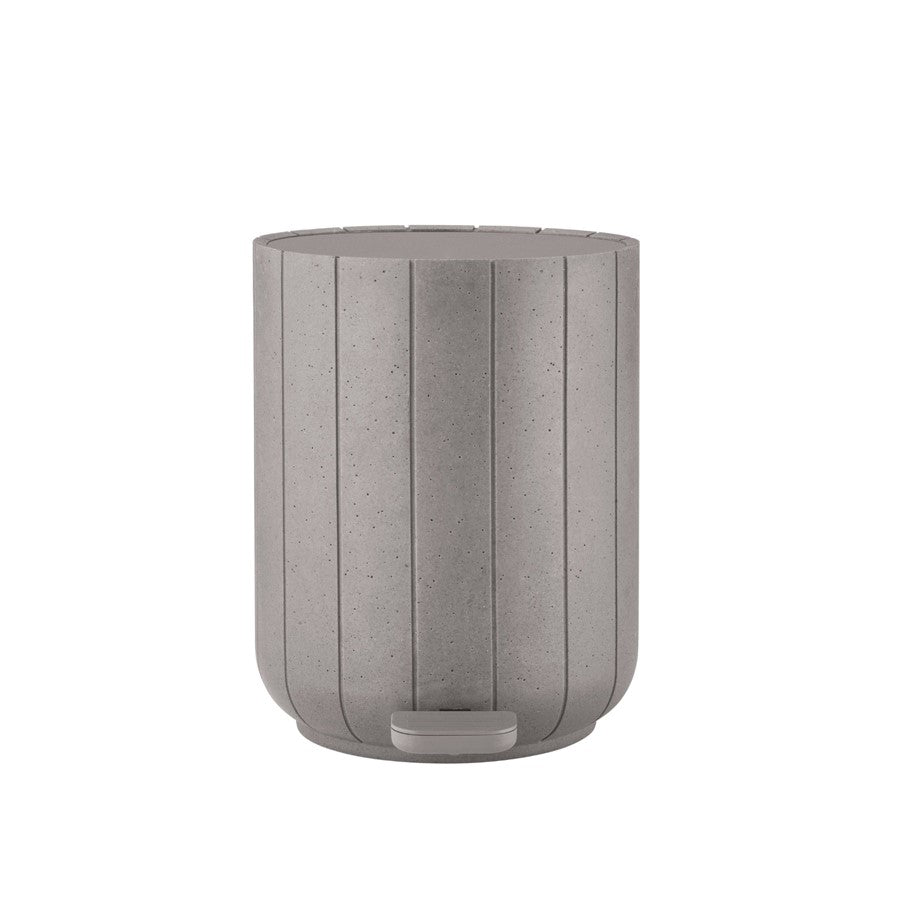 Blomus Kua Pedal Bin Wastepaper Basket, Micro Chip/Grey