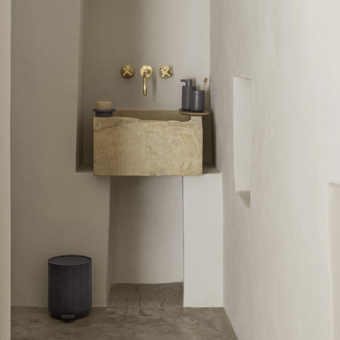 Blomus Kua Pedal Bin Wastepaper Basket, Cedar Wood