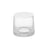 Blomus Ava Glass Storage Container, Clear Glass/White Lid