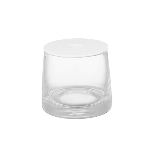 Blomus Ava Glass Storage Container, Clear Glass/White Lid