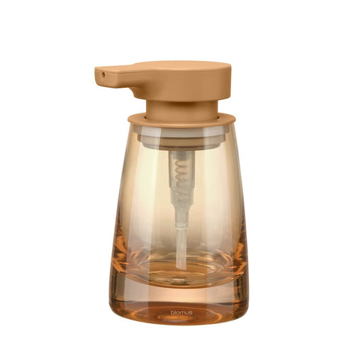 Blomus Ava Soap Dispenser, Tan Glass/Tan Pump