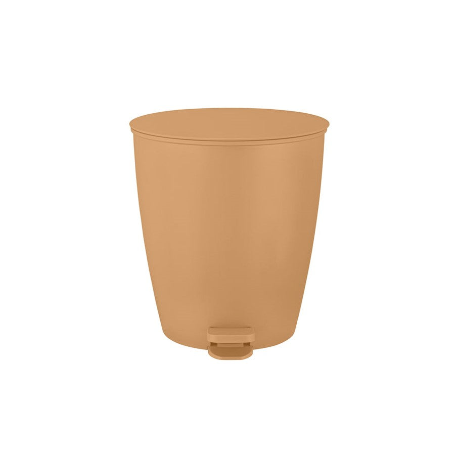Blomus Ava Pedal Bin Wastepaper Basket, Tan, 3 Liter