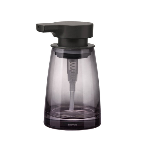 Blomus Ava Soap Dispenser, Black Glass/Black Pump