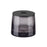 Blomus Ava Glass Storage Container, Black Glass/Black Lid