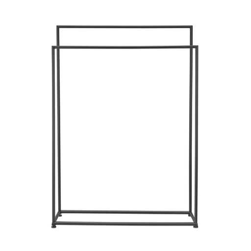 Blomus Modo Free Standing Towel Rack, Black Powdered Coated Stainless