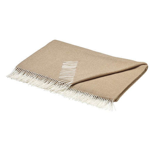 Blomus Finho Merino Wool Throw, Tan - 68002