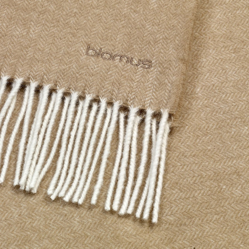 Blomus Finho Merino Wool Throw, Tan