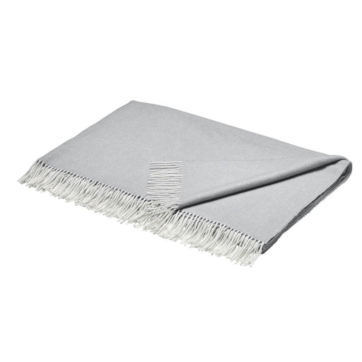 Blomus Finho Merino Wool Throw, Micro Chip (Light Grey) - 68004
