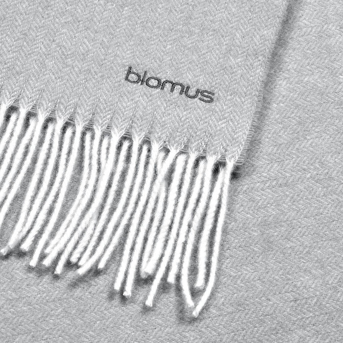 Blomus Finho Merino Wool Throw, Micro Chip (Light Grey)