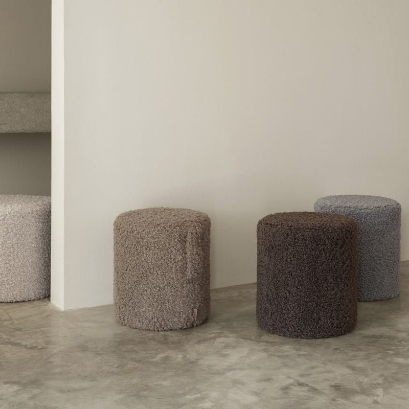 Blomus Teddy Upholstered Pouf, Espresso
