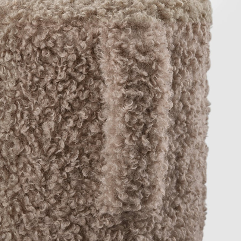 Blomus Teddy Upholstered Pouf, Espresso
