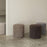 Blomus Teddy Upholstered Pouf, Sharkskin/Grey