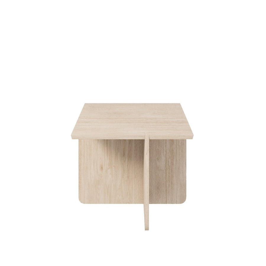 Blomus Engawa White Oiled Natural Oak Side Table, Medium