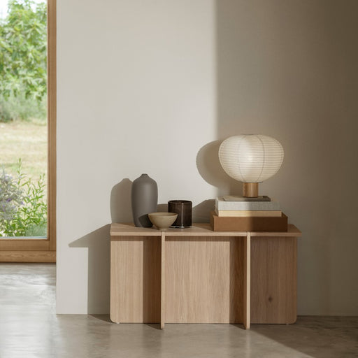 Blomus Engawa White Oiled Natural Oak Bench