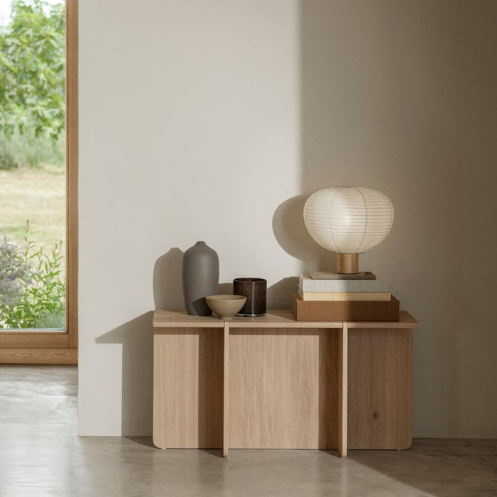 Blomus Engawa White Oiled Natural Oak Bench