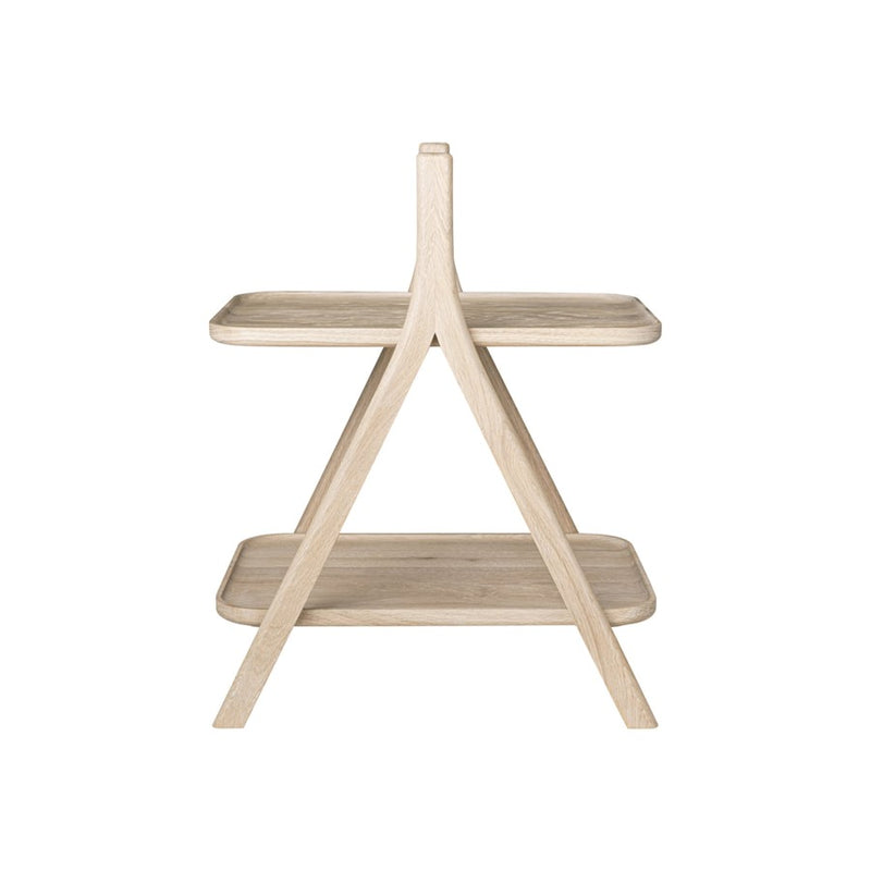 Blomus Eta Oak Side Table/Shelves, Natural Oak