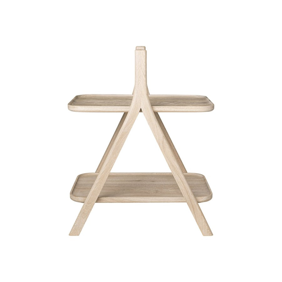 Blomus Eta Oak Side Table/Shelves, Natural Oak