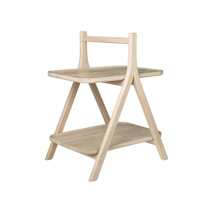 Blomus Eta Oak Side Table/Shelves, Natural Oak