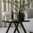 Blomus Eta Oak Side Table/Shelves, Black