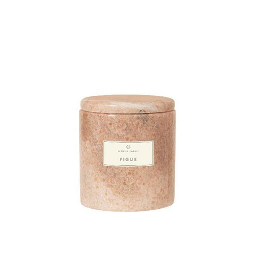 Blomus Frable Scented Candle with Marble Container, Figue Fragrance