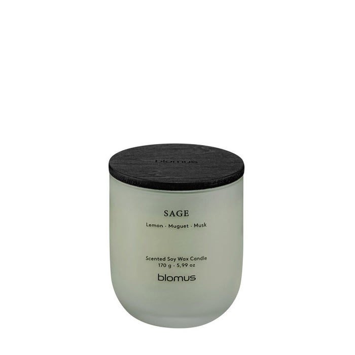 Blomus Tuoksu Scented Candle/Small, Sage (Lemon/Muguet/Musk)
