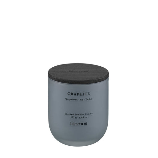 Blomus Tuoksu Scented Candle/Small, Graphite (Grapefruit/Fig/Tonka)