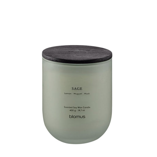 Blomus Tuoksu Scented Candle/Large, Sage (Lemon/Muguet/Musk)