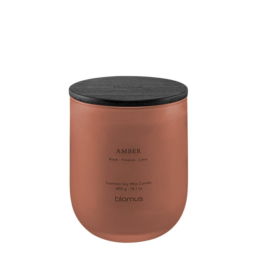 Blomus Tuoksu Scented Candle/Large, Amber (Rose/Freesia/Lime)