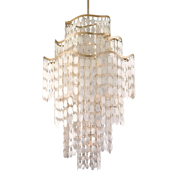 Corbett Lighting Dolce 19 Lt Chandelier, Champagne/Capiz/Crystals