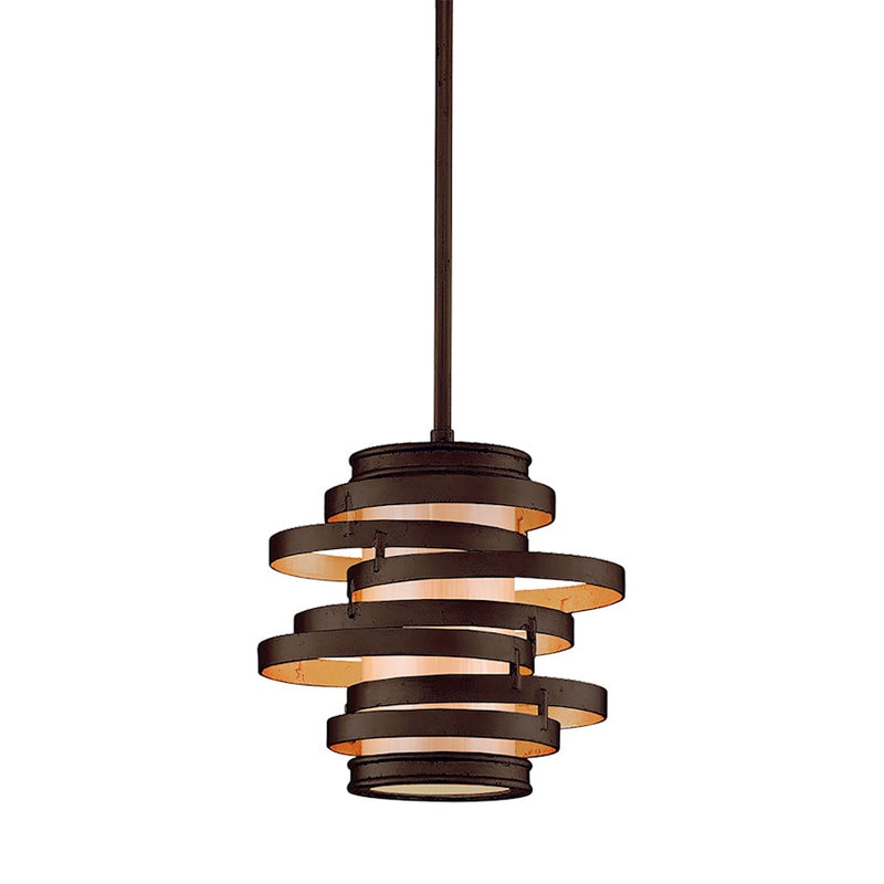 Corbett Lighting Vertigo 1 Light Pendant, Bronze Gold Leaf