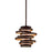 Corbett Lighting Vertigo 1 Light Pendant, Bronze Gold Leaf
