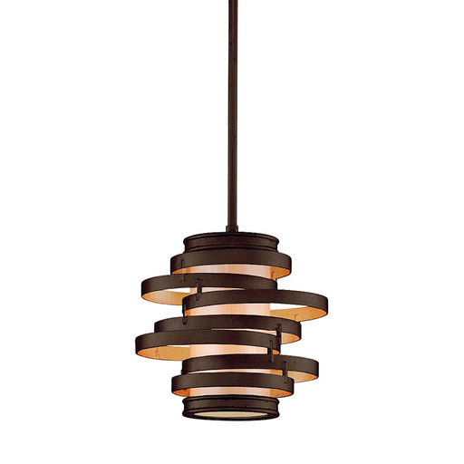 Corbett Lighting Vertigo 1 Light Pendant, Bronze Gold Leaf