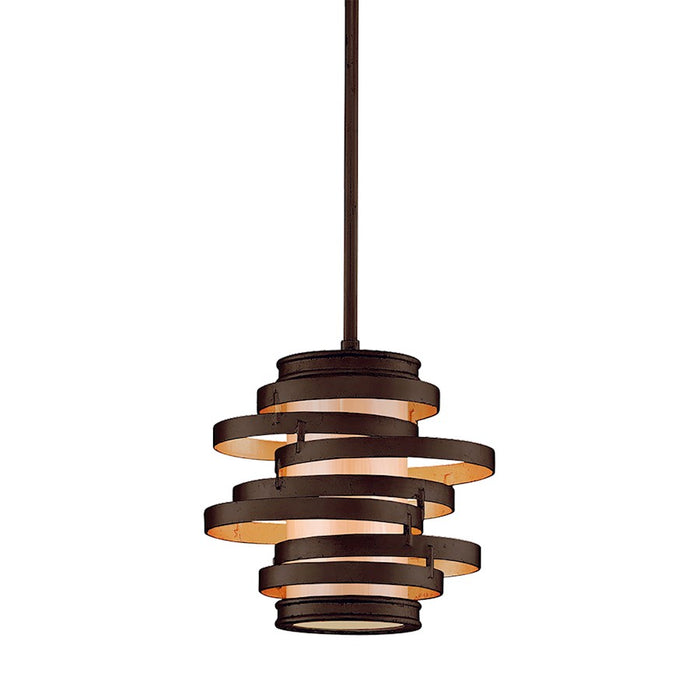 Corbett Lighting Vertigo 1 Light Pendant, Bronze Gold Leaf