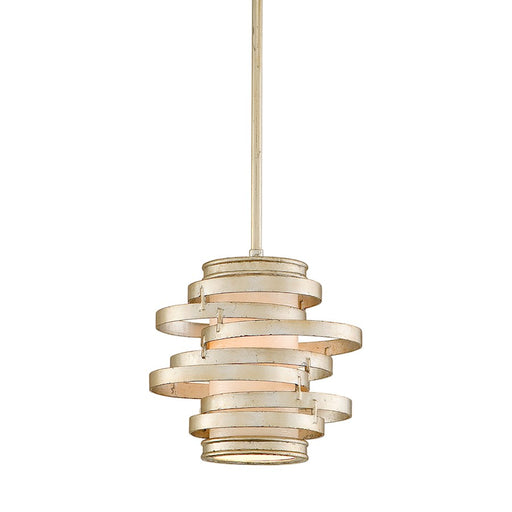 Corbett Lighting Vertigo 1 Light Pendant, Warm Silver Leaf