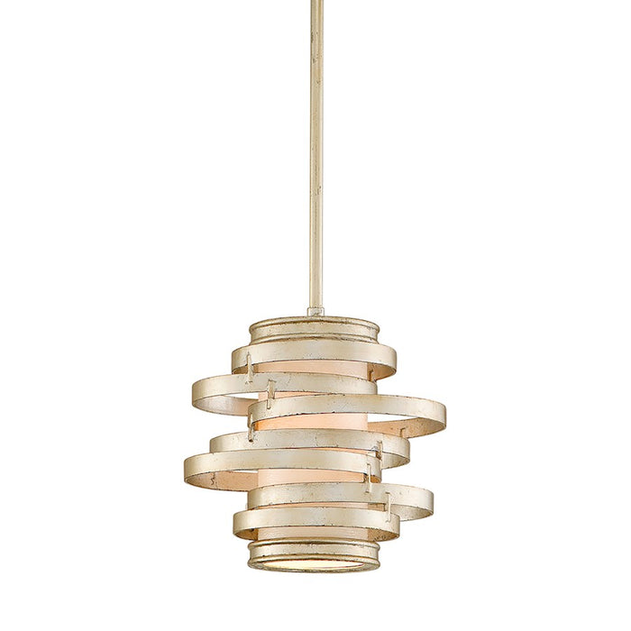 Corbett Lighting Vertigo 1 Light Pendant, Warm Silver Leaf